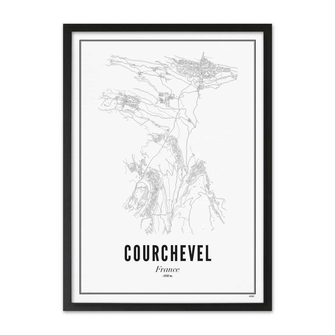 Poster van Courchevel | WIJCK. 
